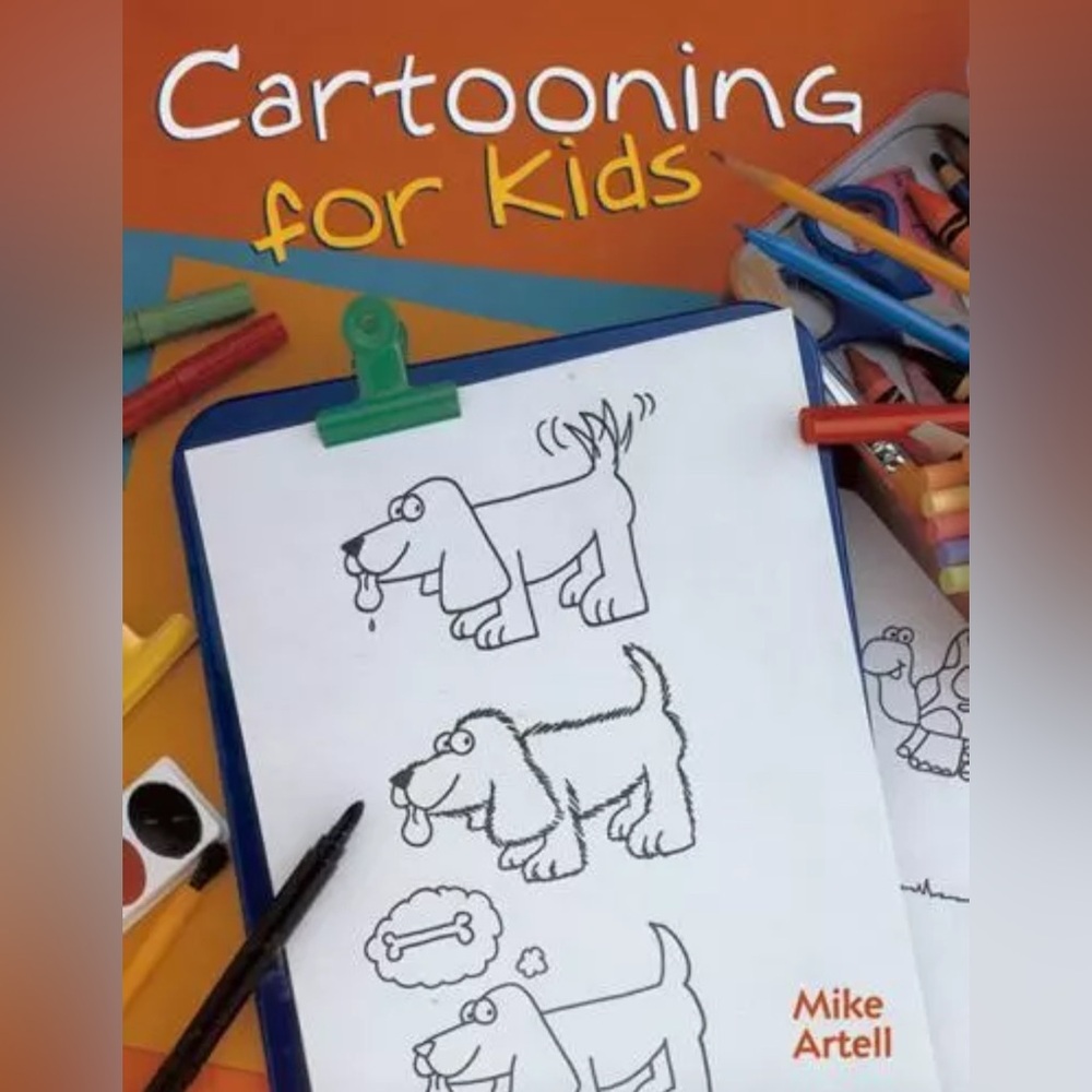 Cartooning For Kids By Mike Artell Paperback Drawing Art Book How To